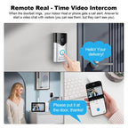 SriHome DH051+DH002 4MP HD Smart WiFi Video PIR Visual Doorbell Set