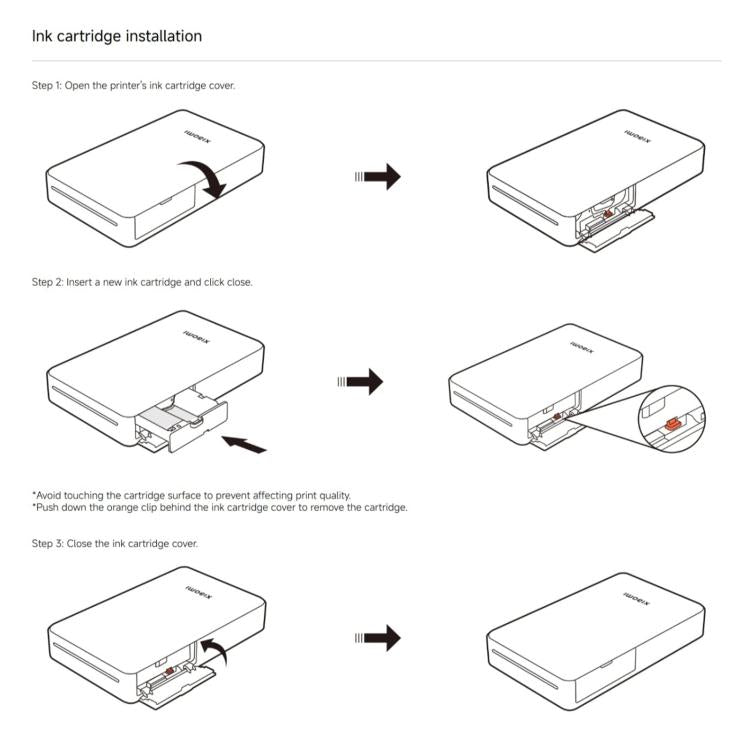 50pcs Original Xiaomi Mijia Pocket Printing Photo Paper