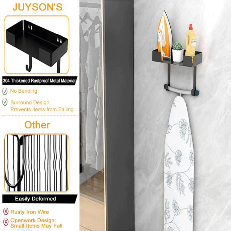 Heavy Duty Ironing Board Wall Mounted Bracket Multifunctional Storage Stand