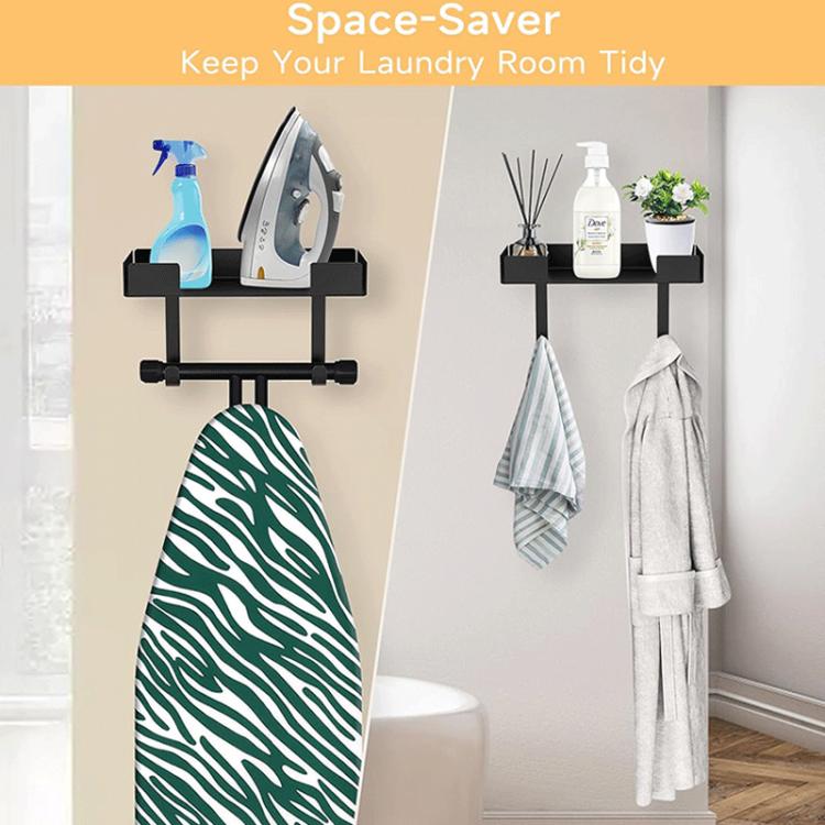 Heavy Duty Ironing Board Wall Mounted Bracket Multifunctional Storage Stand