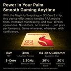 ONE-NETBOOK Sugar 1 Dual Screen Handheld Game Console, Android 14 Snapdragon G3 Gen3