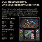 ONE-NETBOOK Sugar 1 Dual Screen Handheld Game Console, Android 14 Snapdragon G3 Gen3