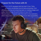 ONE-NETBOOK OneXPlayer X1 Air 10.95 inch Handheld Game Console, Windows 11 Intel Core Ultra 5 228V