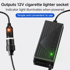 220V to 12V 10A Car to Home Converter Dedicated Inverter for Car Refrigerator, Plug Type: EU Plug