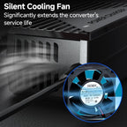 220V to 12V 10A Car to Home Converter Dedicated Inverter for Car Refrigerator, Plug Type: EU Plug