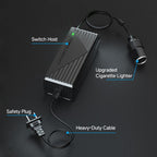 220V to 12V 10A Car to Home Converter Dedicated Inverter for Car Refrigerator, Plug Type: EU Plug