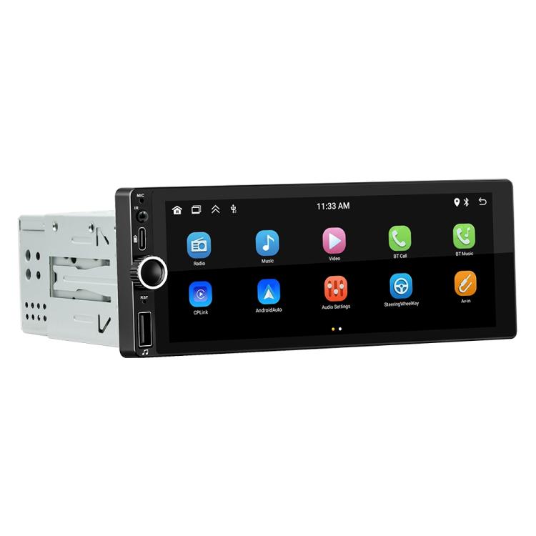 F6021 6.86 inch IPS Screen Car 1Din MP5 Player Support CarPlay & Android Auto