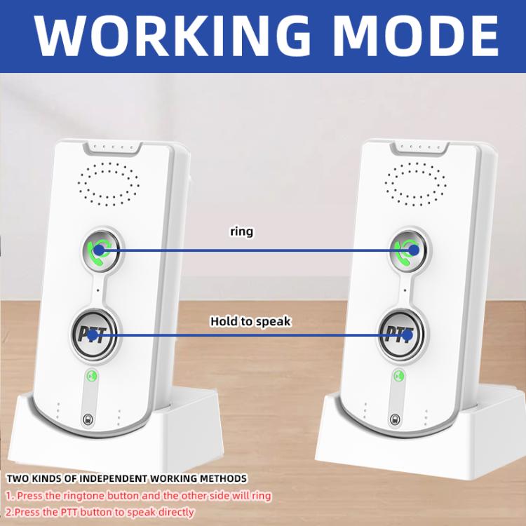 2pcs H8S-2 Wireless Two-way Indoor Voice Pager