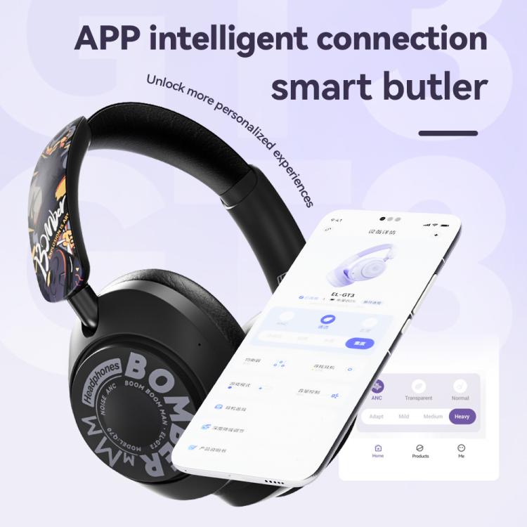 GT-3 Wireless Bluetooth Stereo ANC Gaming Music Headphone with 2.4G USB Drive