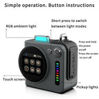 G300 Smart LED Screen Portable Bluetooth 5.4 Wireless Speaker