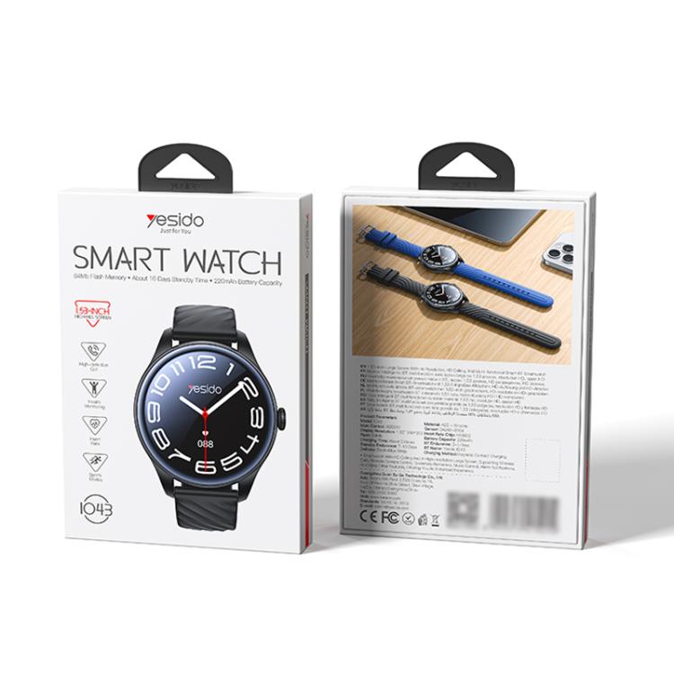 Yesido IO43 Fitness Tracker Smart BT Watch, 1.53 inch Screen, Support BT Call / Heart Rate