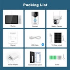 SriHome DH051+DH002+DH005 5 inch HD Screen PIR Visual Doorbell Camera Set