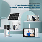SriHome DH051+DH002+DH005 5 inch HD Screen PIR Visual Doorbell Camera Set