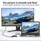 V77G 4K 60Hz USB-C / Type-C to Dual Type-C, PD 100W, USB 3.0 AR Glasses Charging Converter Adapter