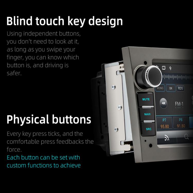 S-OB7A 7 inch Portable Car MP5 Player Built-in DAB Function Support CarPlay / Android Auto for OPEL