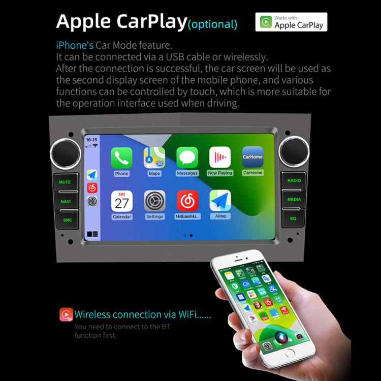 S-OB7A 7 inch Portable Car MP5 Player Built-in DAB Function Support CarPlay / Android Auto for OPEL