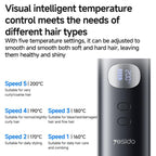 Yesido MG23 Smart Temperature Levels Cordless Hair Straightener
