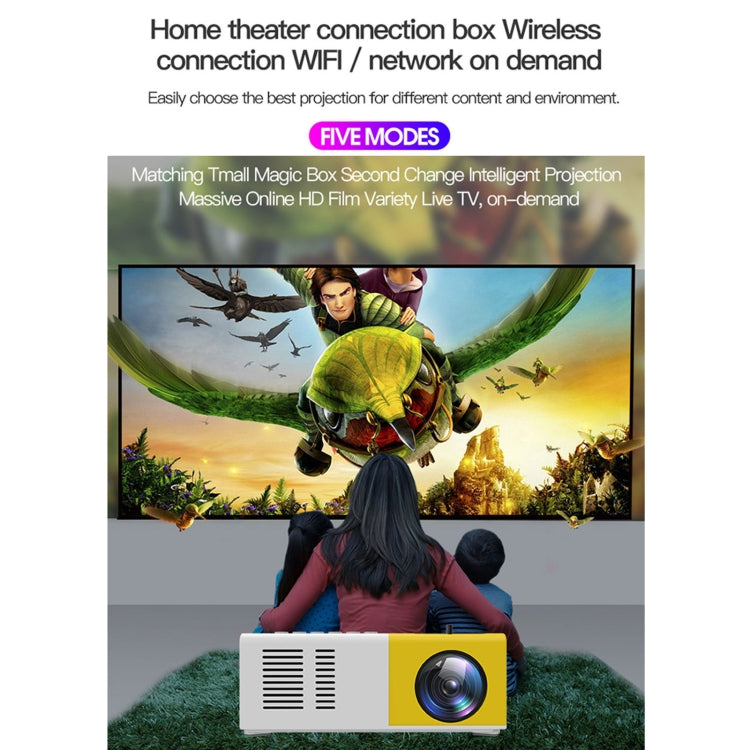 J9 1920x1080P 15 ANSI Portable Home Theater Mini LED HD Digital Projector, Basic Version,