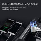 2 in 1 Car Negative-ion  Aromatherapy Air Purifier Humidifier + Dual USB Port Car Charger