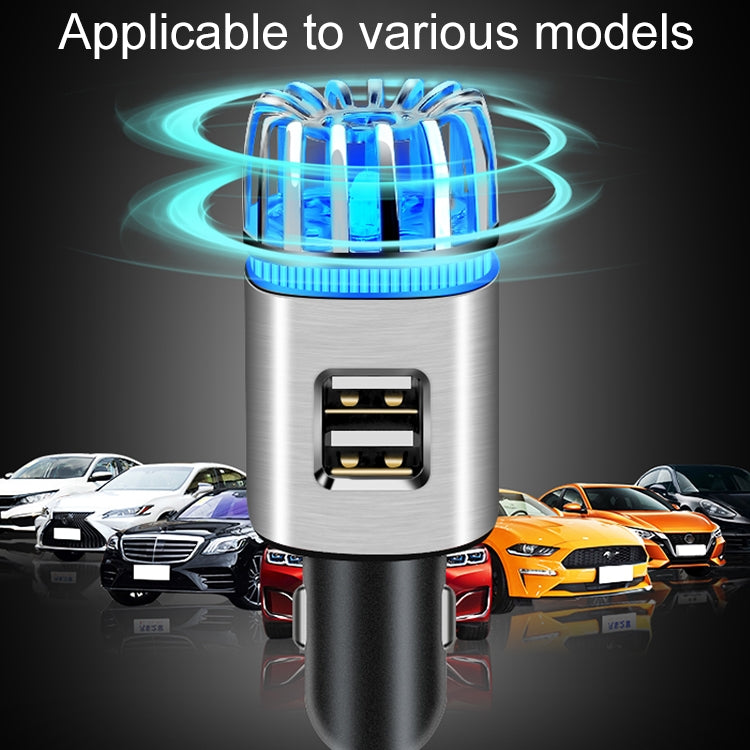 2 in 1 Car Negative-ion  Aromatherapy Air Purifier Humidifier + Dual USB Port Car Charger