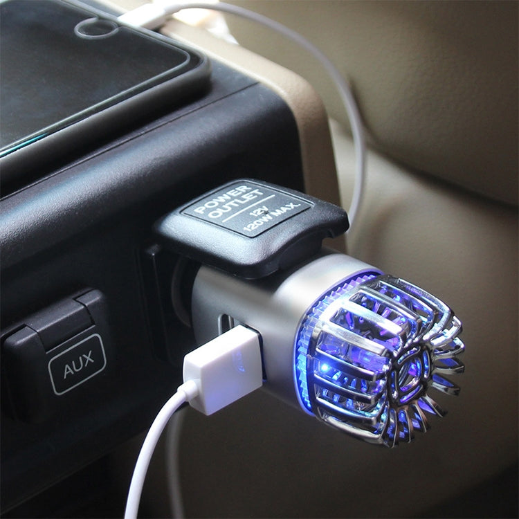 2 in 1 Car Negative-ion  Aromatherapy Air Purifier Humidifier + Dual USB Port Car Charger