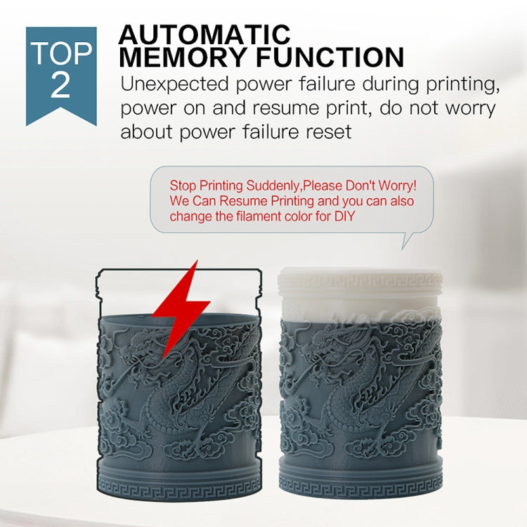 JGAURORA Magic 250W LCD Display Desktop 3D Printer with Knob Control