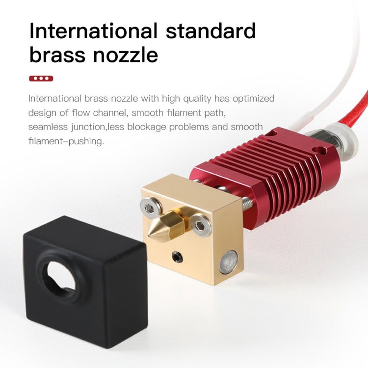 Creality 24V 40W Extruder Nozzle Hot End Kit with Temperature Thermistor & Heating Tube for Ender-3 3D Printer