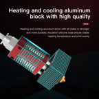 Creality 24V 40W Extruder Nozzle Hot End Kit with Temperature Thermistor & Heating Tube for Ender-3 3D Printer