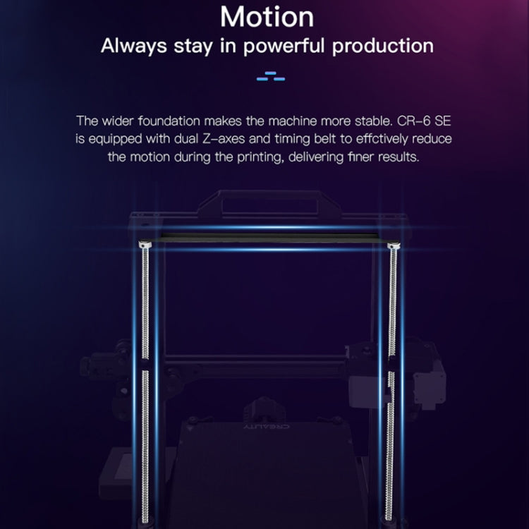 CREALITY CR-6 SE 350W Intelligent Leveling-free DIY 3D Printer, Print Size : 23.5 x 23.5 x 25cm, EU Plug
