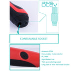 Gen 6th ABS / PLA Filament Kids DIY Drawing 3D Printing Pen with LCD Display(Blue+Black)