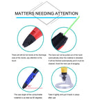 Gen 6th ABS / PLA Filament Kids DIY Drawing 3D Printing Pen with LCD Display(Blue+Black)