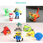 Gen 6th ABS / PLA Filament Kids DIY Drawing 3D Printing Pen with LCD Display(Blue+Black)