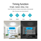 Sonoff  Touch 120mm 1 Gang Tempered Glass Panel Wall Switch Smart Home Light Touch Switch, Compatible with Alexa and Google Home, AC 90V-250V 400W 2A