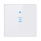 WS-UK-01 EWeLink APP & Touch Control 2A 1 Gang Tempered Glass Panel Smart Wall Switch, AC 90V-250V, UK Plug