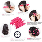 20 PCS Cute Wave Point Hair Curler Sleeping Rabbit Ear Hair Roll