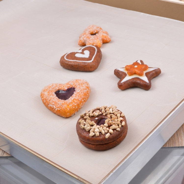 10 PCS Cuttable Reusable High Temperature Resistance Anti-stick Baking Tarpaulins, Size: 40x60cm, Random Color Delivery