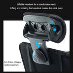 RC-10-1 Computer Chair Office Chair Home Esports Net Cloth Lifted Rotated Footrest Reclining Chair with Steel Feet