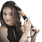 1-1.5 inch Conical Ceramic Hair Curler with Heat-resistant Gloves , UK Plug