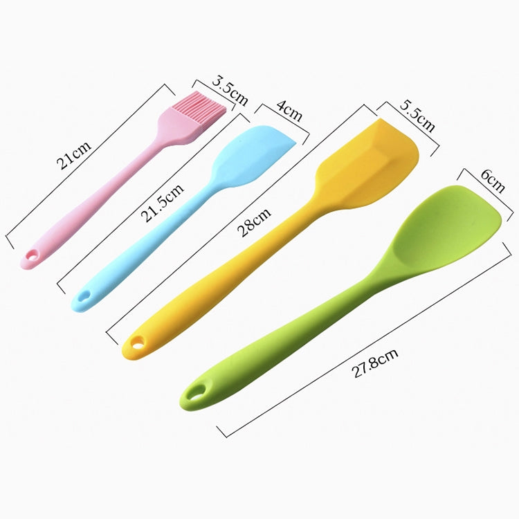kn607 10 in 1 Colorful Silicone Kitchen Tools Set