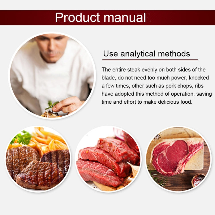 48-Pin Ultra Shrill Needle Stainless Steel Blades Meat Tenderizer for Chicken, Steak, Beef, Pork, Fish