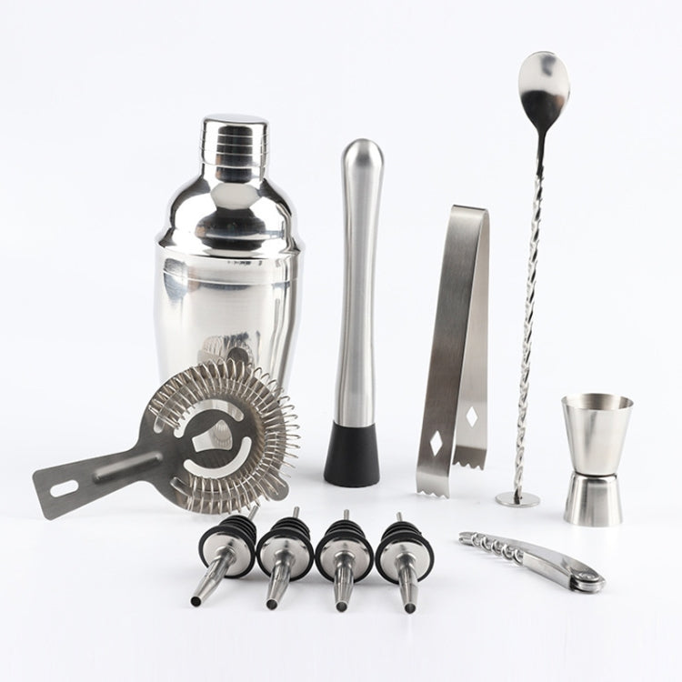 12 in 1 Stainless Steel Wine Cocktail Shaker Tools Set with Cloth Bag, Boston 800600M