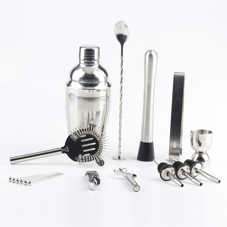 18 in 1 Cocktail Shaker Tools Setwith Acrylic Mount, , Capacity: 350ml