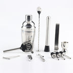 18 in 1 Cocktail Shaker Tools Setwith Acrylic Mount, , Capacity: 550ml