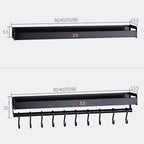 40cm 6 Hooks Kitchen Multi-function Wall Hanging Holder Seasoning Storage Rack