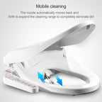 U Shape Multi-function Bathroom Automatic Cleaning Heating Intelligent Flush Toilet Cleaner Cover