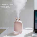 3life-318 2W Cute Rabbit USB Mini Humidifier Diffuser Aroma Mist Nebulizer with LED Night Light for Office, Home Bedroom, Capacity: 220ml, DC 5V