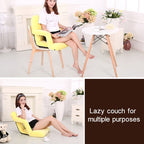 A3 Creative Lazy Sofa with Armrests Foldable Single Backrest Recliner
