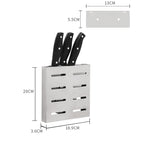 304 Stainless Steel Wall-mounted Kitchen Rack Hanging Knife Holder
