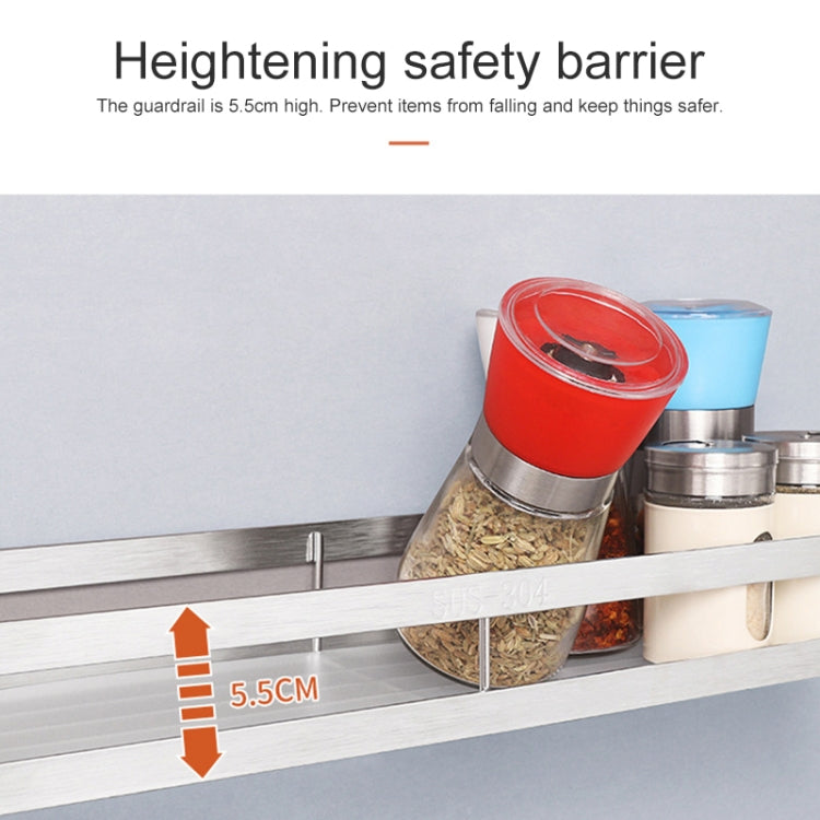 304 Stainless Steel Wall-mounted Kitchen Rack Hanging Knife Holder Double Cage Chopsticks Canister