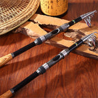 2.1m Carbon Pole  Travel Portable Fishing Pole,Random Color Delivery